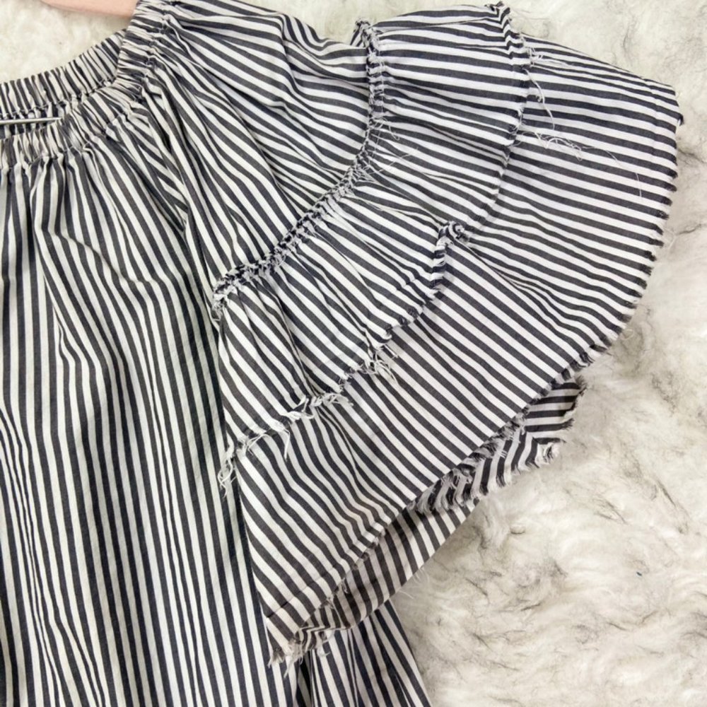Zara Off the Shoulder Stripe Dress - Picture 4 of 10